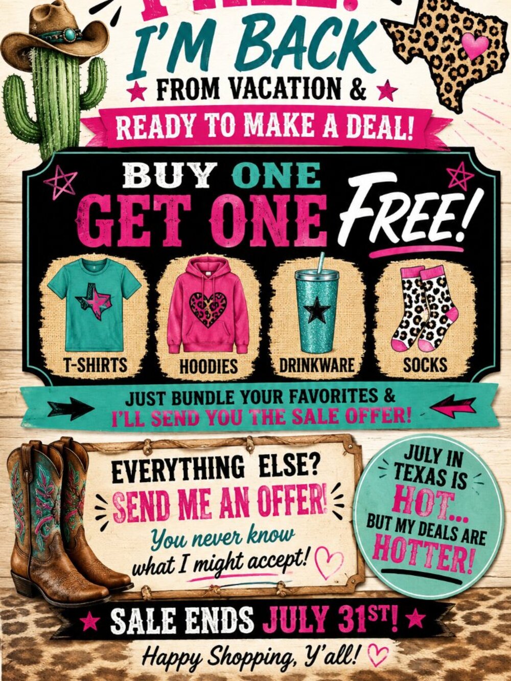 !!!BOGO Sale!!!! All T-Shirts, Hoodies, Drinkware and Socks!!!